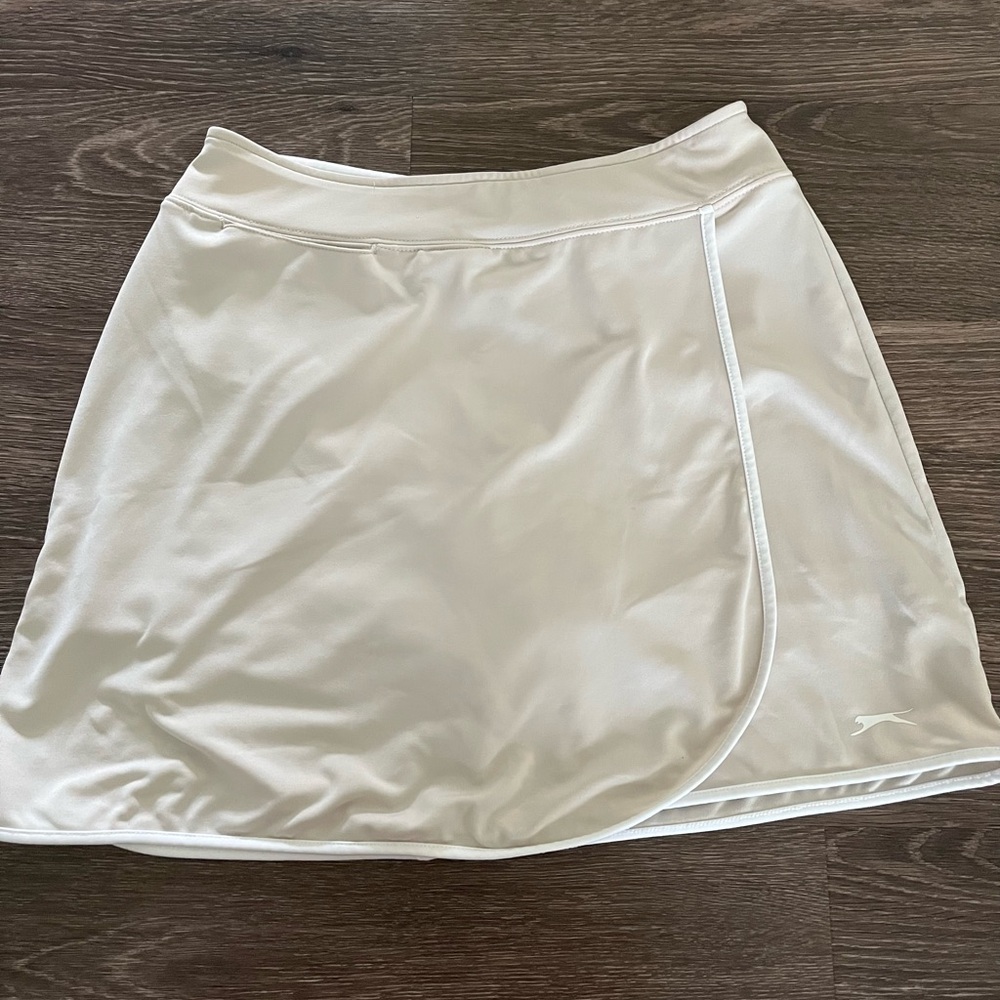 Slazenger White Mini Wrap Skirt Athletic